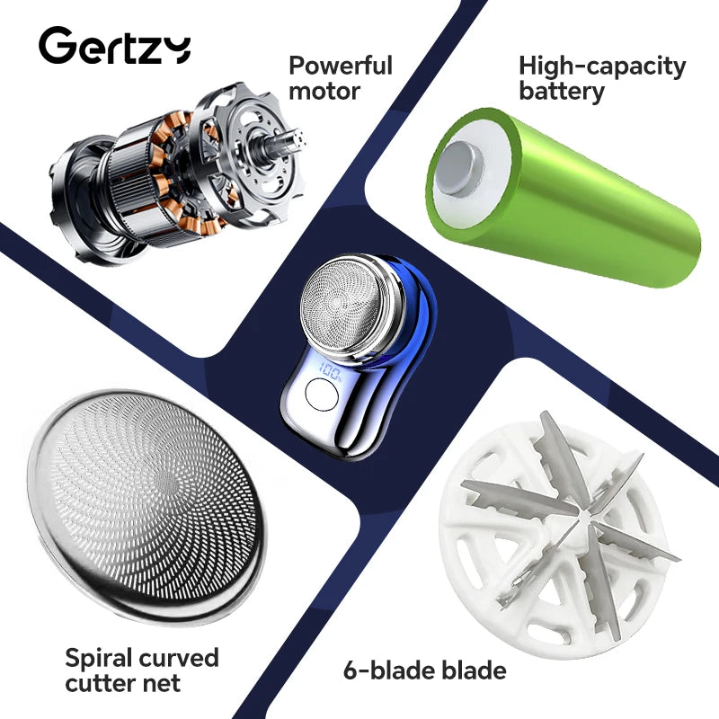 Mini Barbeador Elétrico Portátil